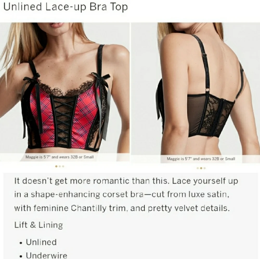 NEW w/tag Victoria's Secret bra crop top - Picture 2 of 6